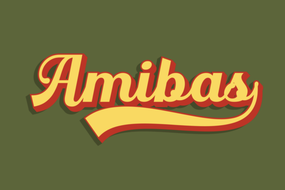 Amibas: A Retro Font That Brings Bold Energy to Modern Projects