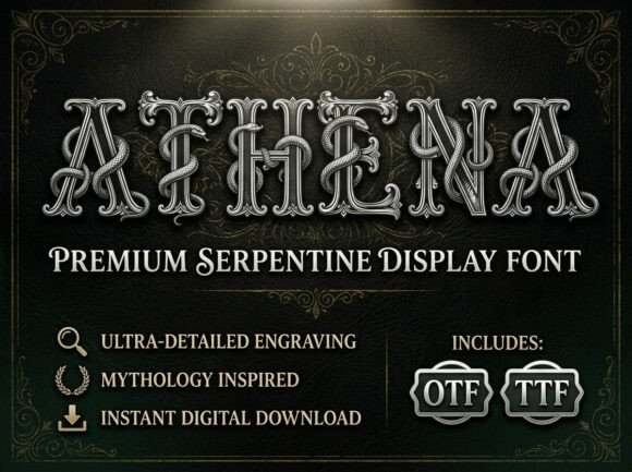 Athena: The All-Caps Typeface Commanding Creative Attention