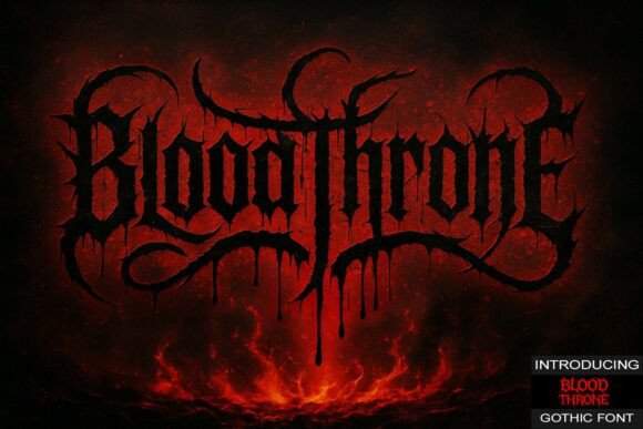 Blood Throne: A Typeface Forged in Gothic Chaos and Street Energy