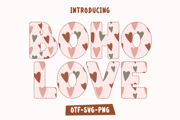 Boho Love: A Colorful Typeface for Creative Brands