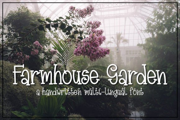 Farmhouse Garden: The Handwritten Slab Serif for Authentic Brands