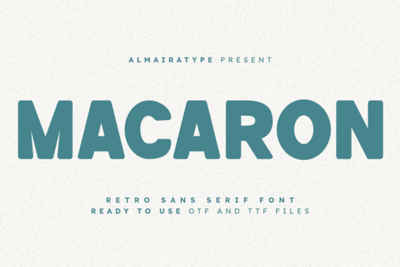 Macaron: A Bold Retro Font for Modern Brands
