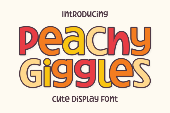 Peachy Giggles: A Chunky, Cheerful Font for Playful Brands