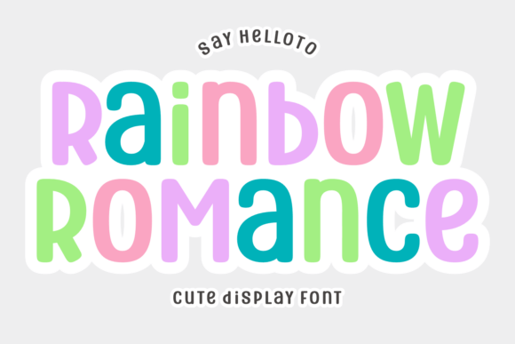 Rainbow Romance: A Font That Captures Pure Joy