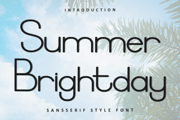 Summer Brightday: A Font with a Soft, Unique Touch for Creative Projects