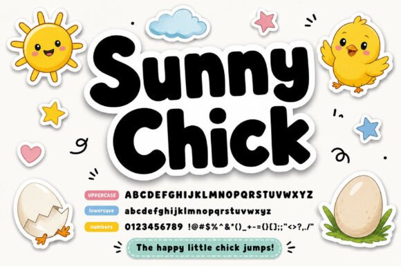 Sunny Chick: A Typeface Brimming with Joyful Energy