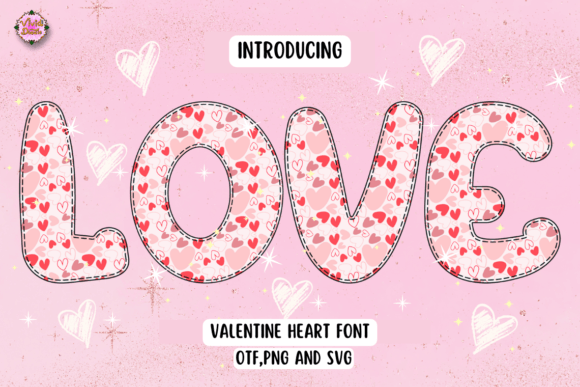 Valentine Heart: A Typeface for Love Letters and Branding