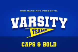 Varsity Team: The Bold Display Font with School Spirit