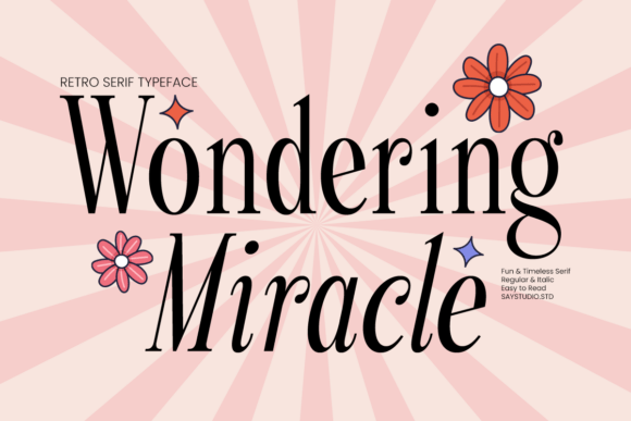 Wondering Miracle: A Typeface with Vintage Soul