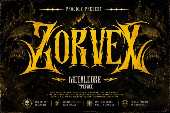 Zorvex: The Gothic Display Font for Unforgettable Branding